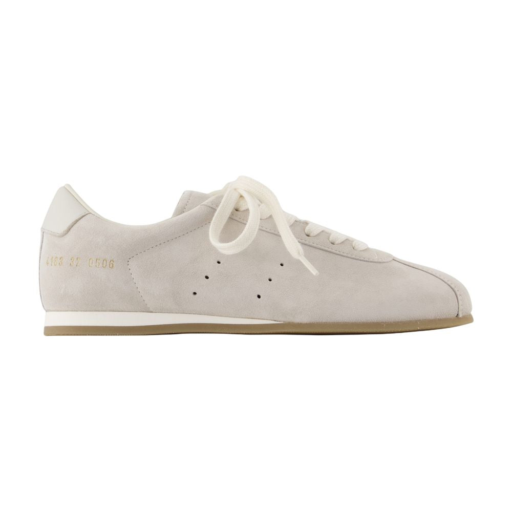 Common Projects Suede Driving Shoe Flat — White