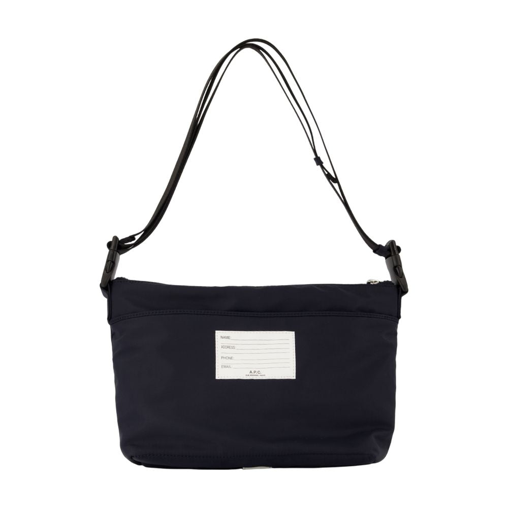 A.P.C. Trek Crossbody Bag — Navy