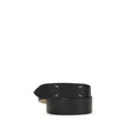 Maison Margiela Four-Stitch Calf Leather Belt — Black