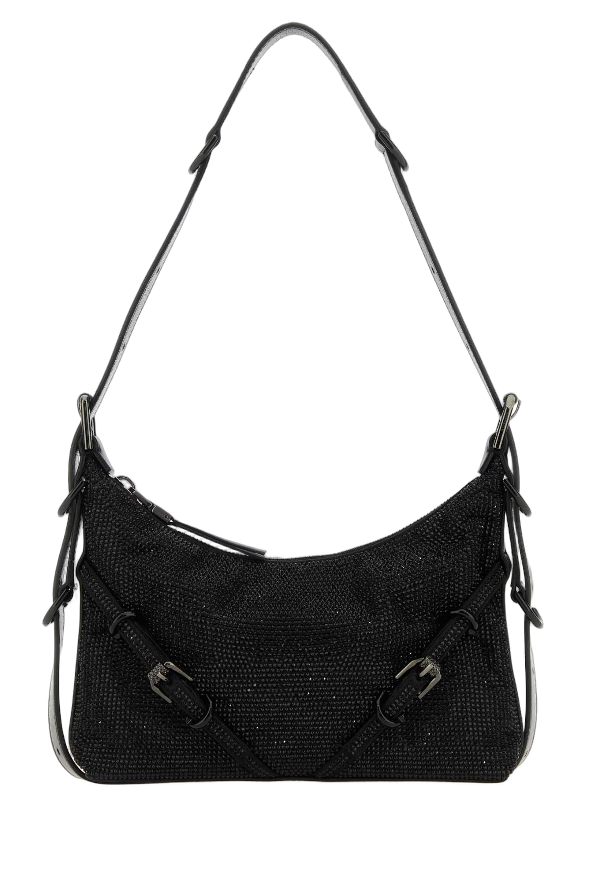 Givenchy Textured Fabric Shoulder Bag — Black