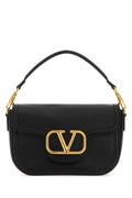 Valentino Garavani VD Logo Hardware Shoulder Bag — Black