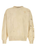 Golden Goose Deluxe Brand Embroidered Cotton Sweatshirt — Beige