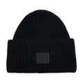Acne Studios C40448-900 Large Face Logo Beanie — Black