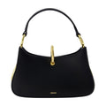Rabanne Leather Calfskin Shoulder Bag — Black