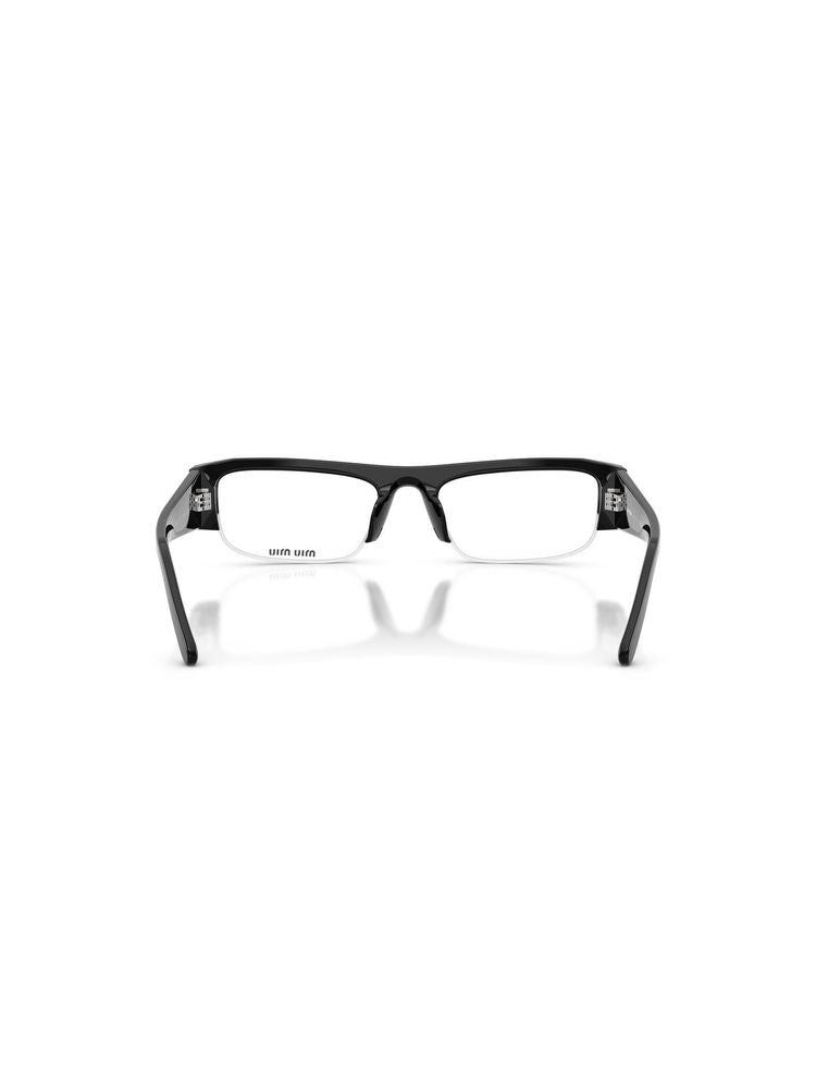 Miu Miu 0MU Blue-Violet Light Filter Eyeglasses — Black