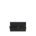 Moschino Goatskin with Buckle Wallet — Black