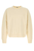 Jil Sander Ribbed Wool Sweater — Beige