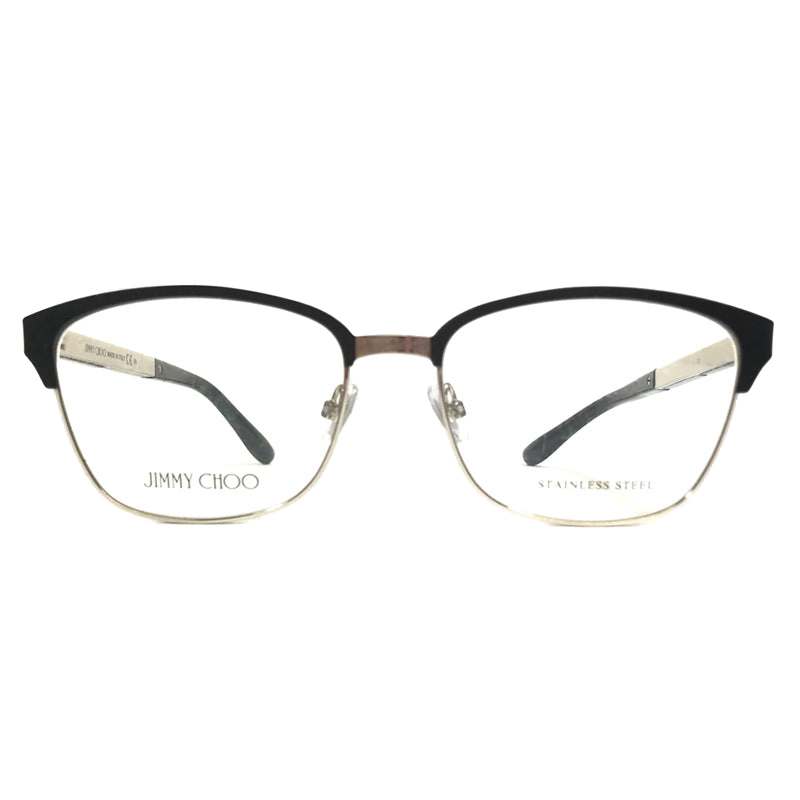 Jimmy Choo JC192000300 Metal and Acetate Eyeglasses — Black