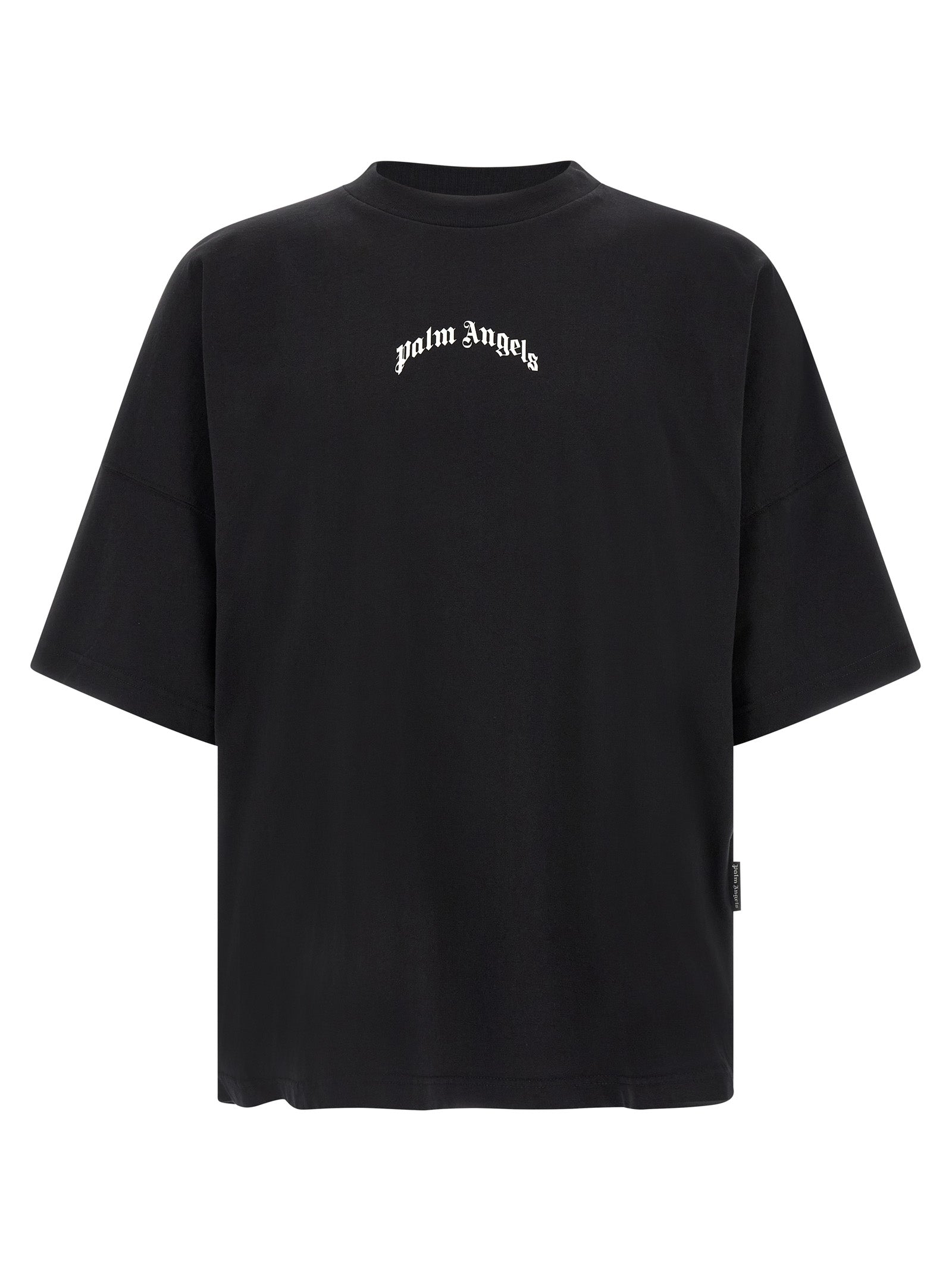 Palm Angels Logo-Embroidered Cotton T-Shirt — Black