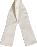 Dolce & Gabbana Silk Self-Tie Bow Tie — White