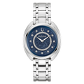 Bulova Diamond-Set Dial Watch — Blue