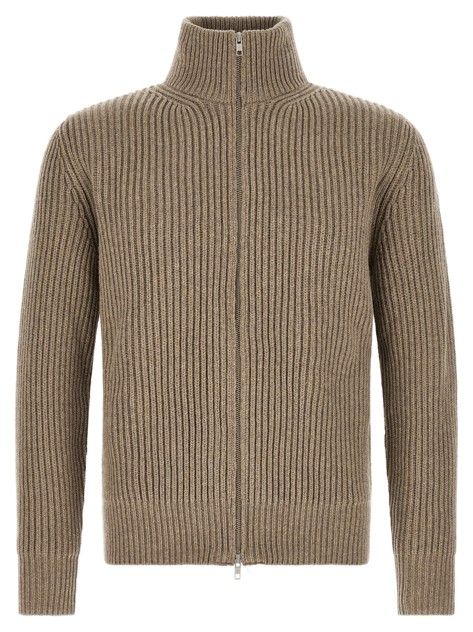 MM6 Maison Margiela Ribbed Wool Jacket — Beige