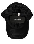Dolce & Gabbana HAT10094 DG Monogram Nylon Baseball Cap — Black