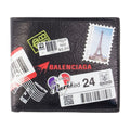 Balenciaga Lambskin Collage Wallet — Black