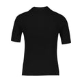 Courreges Ribbed Cotton Polo — Black
