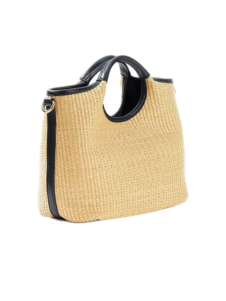 Guess Kirsten Mini Top Handle Bag — Beige