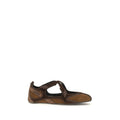 The Attico Nomad Ballet Flat — Brown
