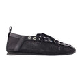 Ganni Mesh and Leather Slip-On Ballet Flat — Black