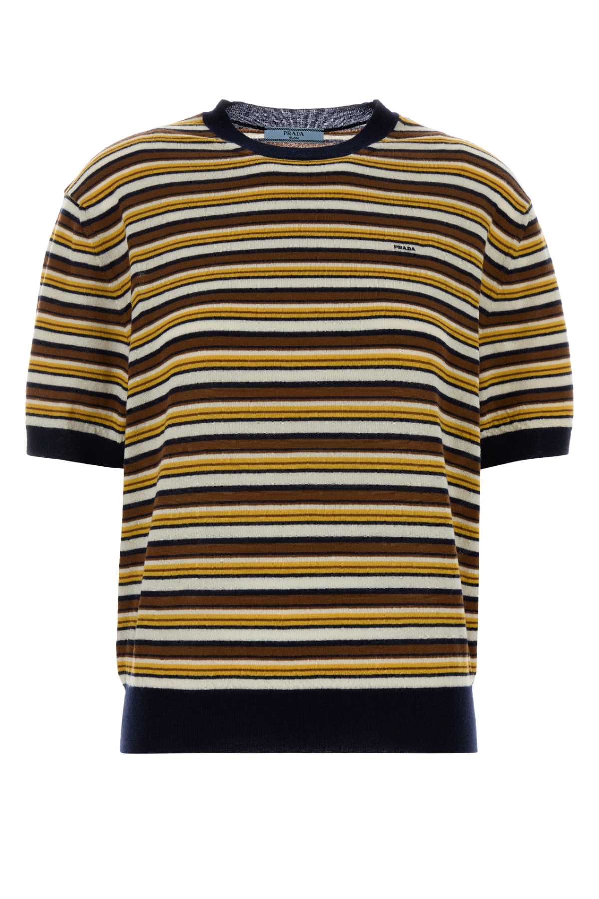 Prada Striped Cashmere Sweater — Multicolor