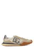 Dolce & Gabbana Logo-Embroidered Sneaker — Beige