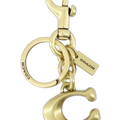 Coach Metal Keychain Charm — Gold