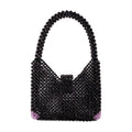 Germanier Beaded Hobo Bag — Black