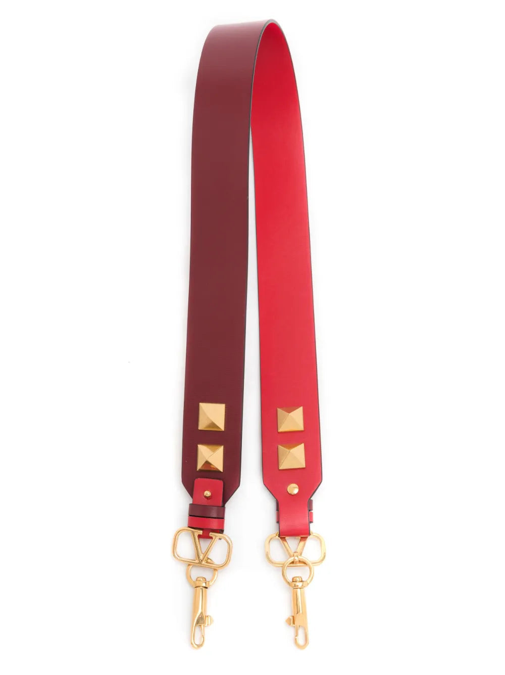 Valentino Rockstud Belt — Red