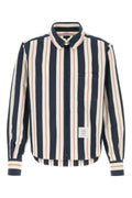 Thom Browne Striped Cotton Shirt — Navy