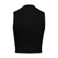 Courreges Ribbed Mockneck T-Shirt — Black