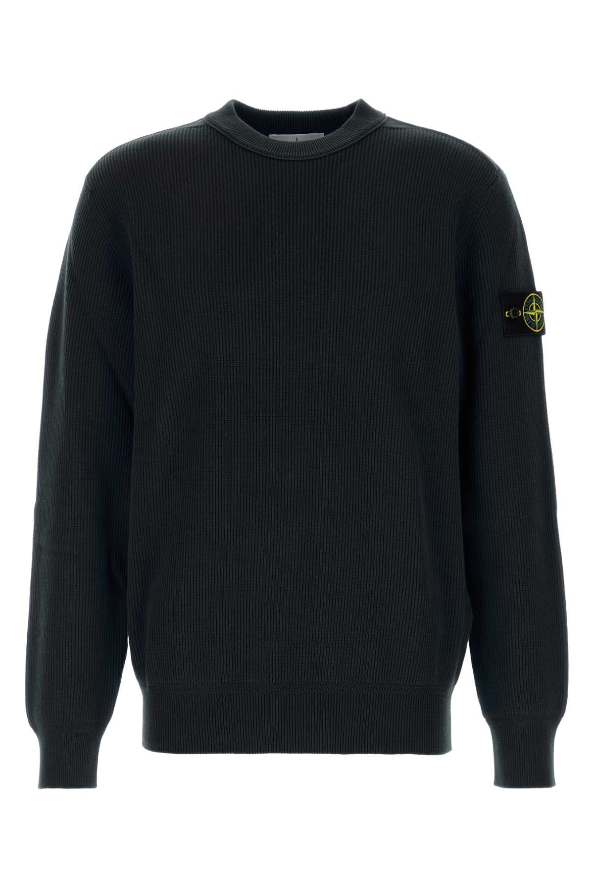 Stone Island Neck Sweater — Black
