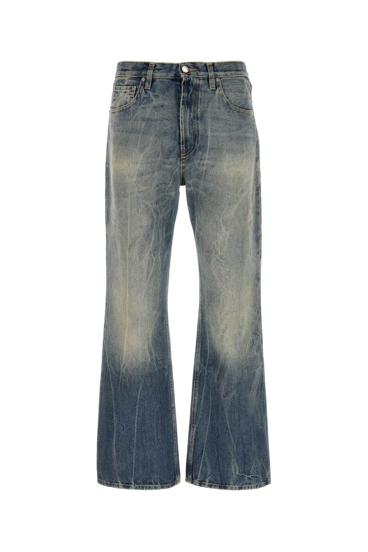 1989 Studio Wide-Leg Cotton Denim Jeans — Blue