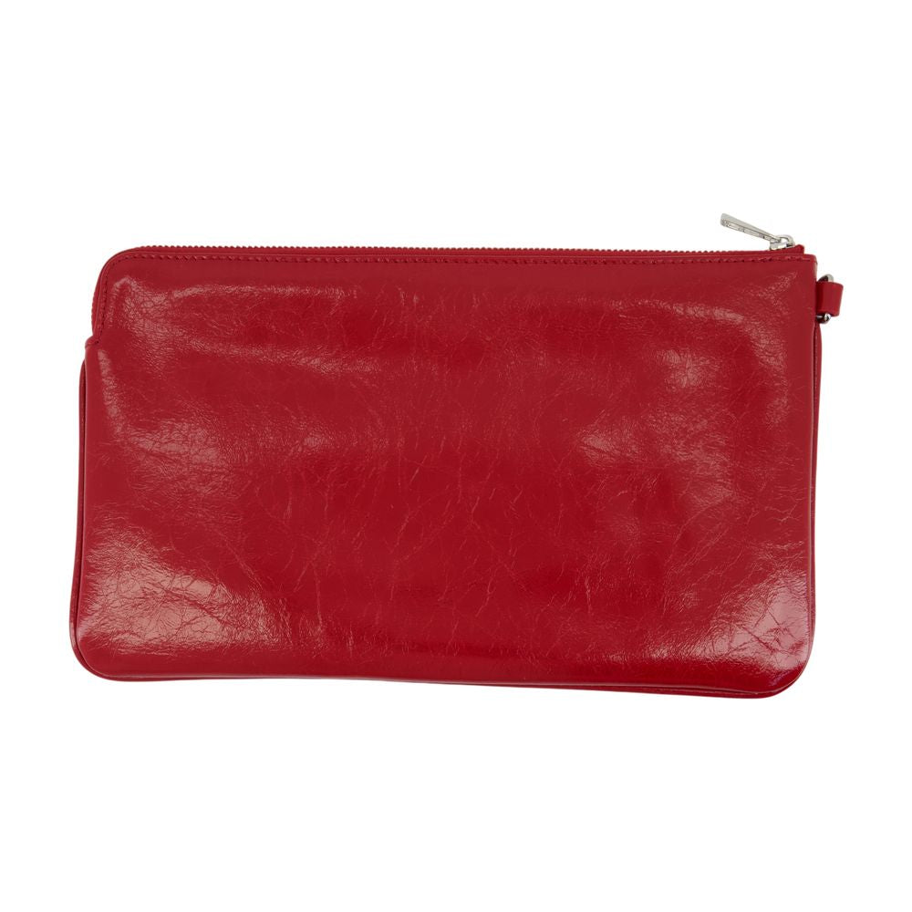 Zadig & Voltaire Calfskin Leather Wallet — Red