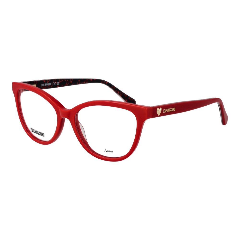 Love Moschino MO-1056769 Cat-Eye Acetate Eyeglasses — Red
