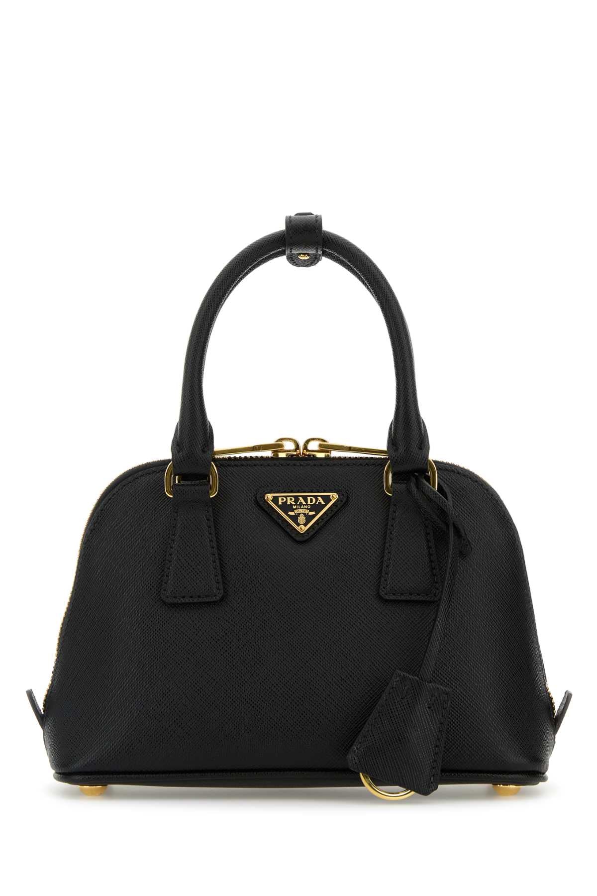 Prada Handle Top Handle Bag — Black