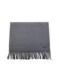 Momo Design Bufanda Acrílica con Flecos — Gris