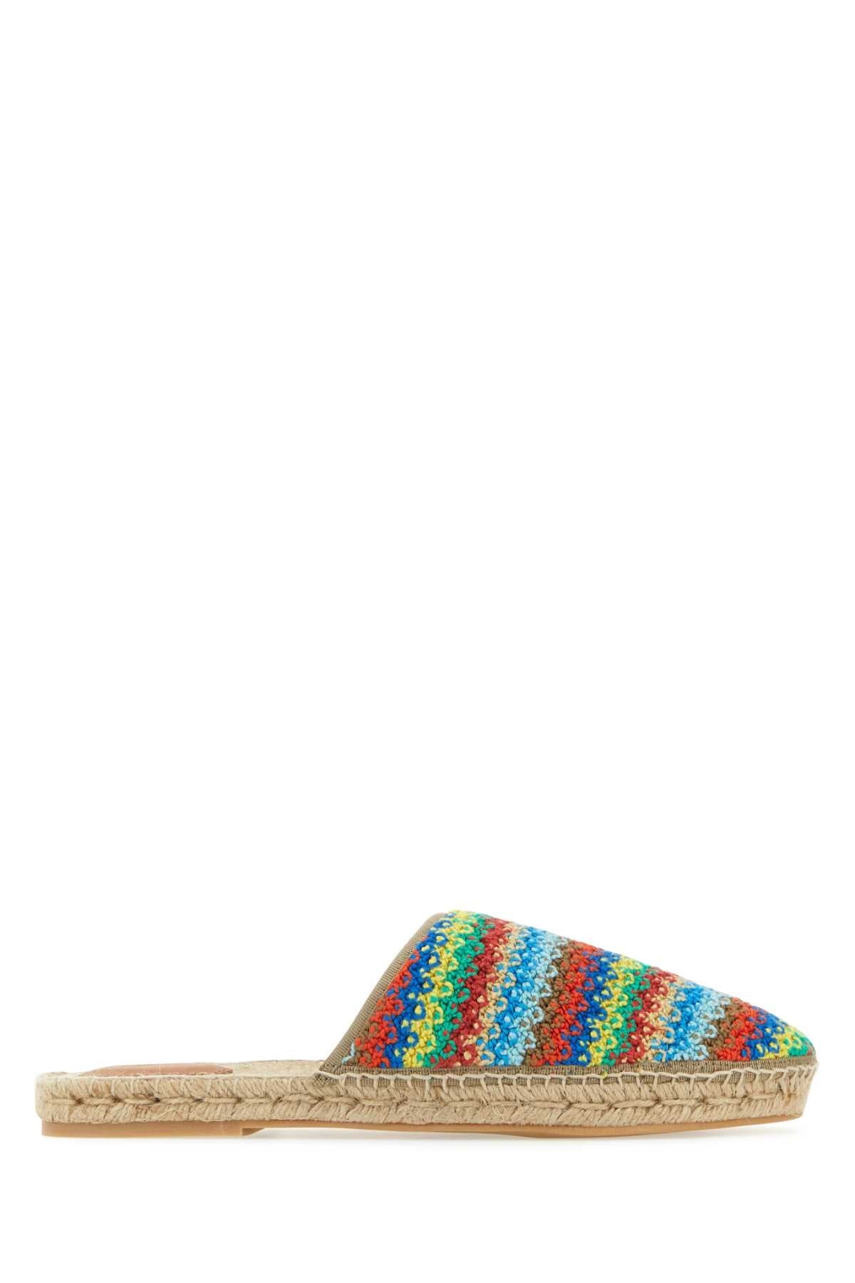 Alanui Crochet Rainbow Espadrille — Multicolor