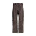 Magda Butrym Leather Trousers — Brown