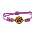 Versace Medusa Cord Bracelet — Purple
