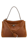 Balenciaga Leather Shoulder Bag — Brown