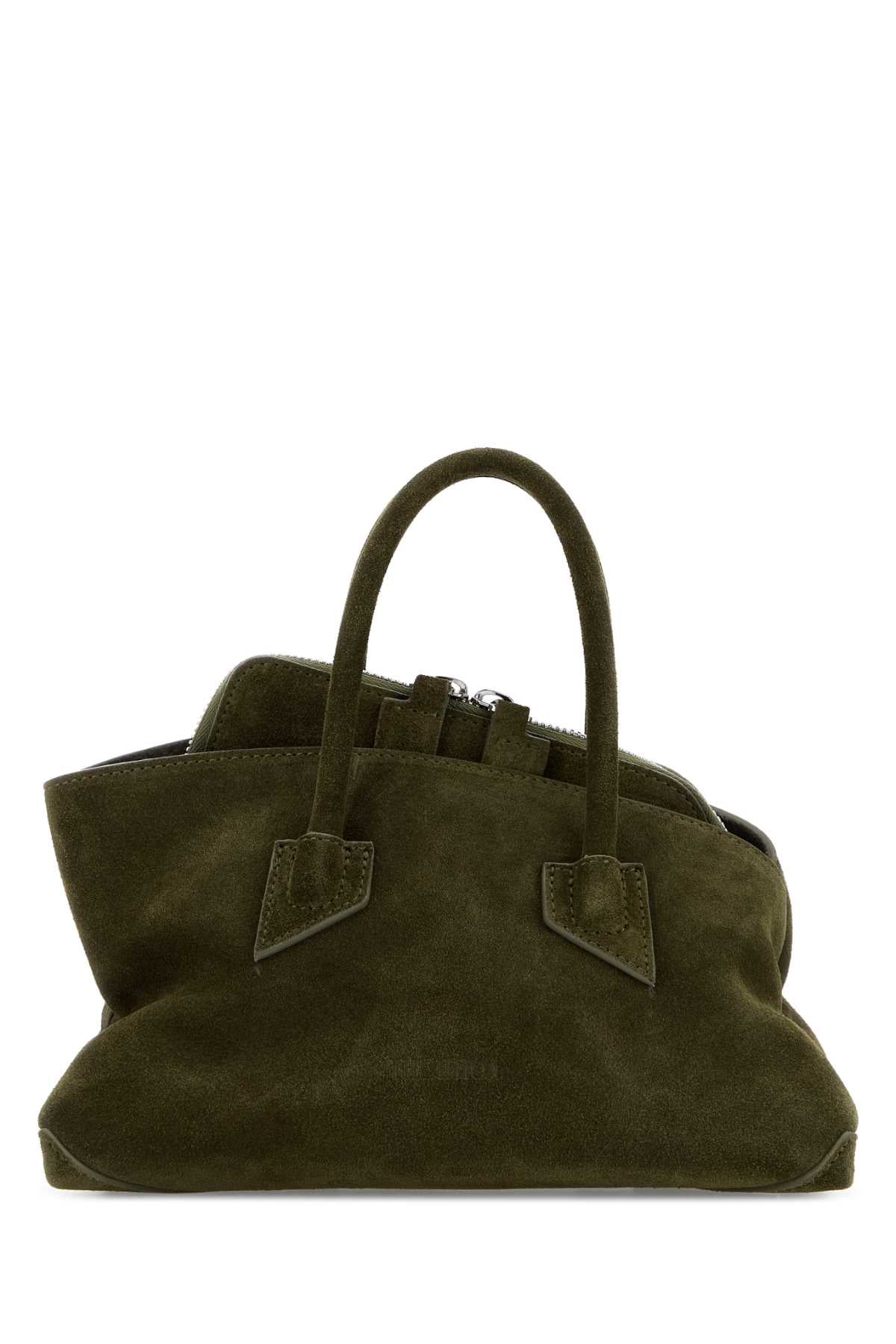 The Attico Passeggiata Top Handle Bag — Khaki