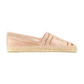 Tory Burch Open Weave Viscose Espadrille Flat — Beige