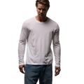James Perse Crewneck Cotton Long-Sleeve T-Shirt — White
