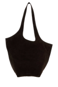 The Attico La Scoop Shoulder Bag — Brown