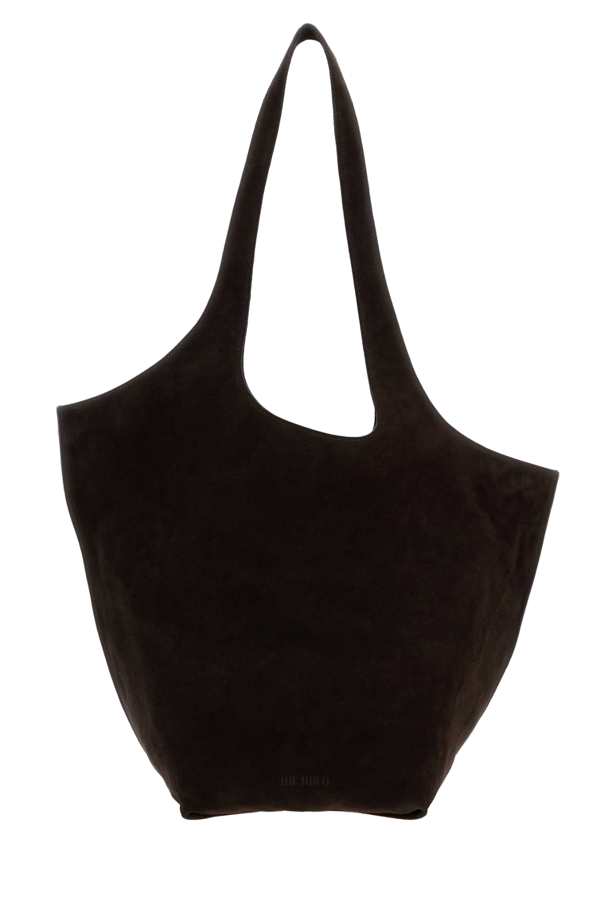 The Attico La Scoop Shoulder Bag — Brown