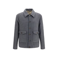 Valentino Garavani Wool and Cashmere Jacket — Gray