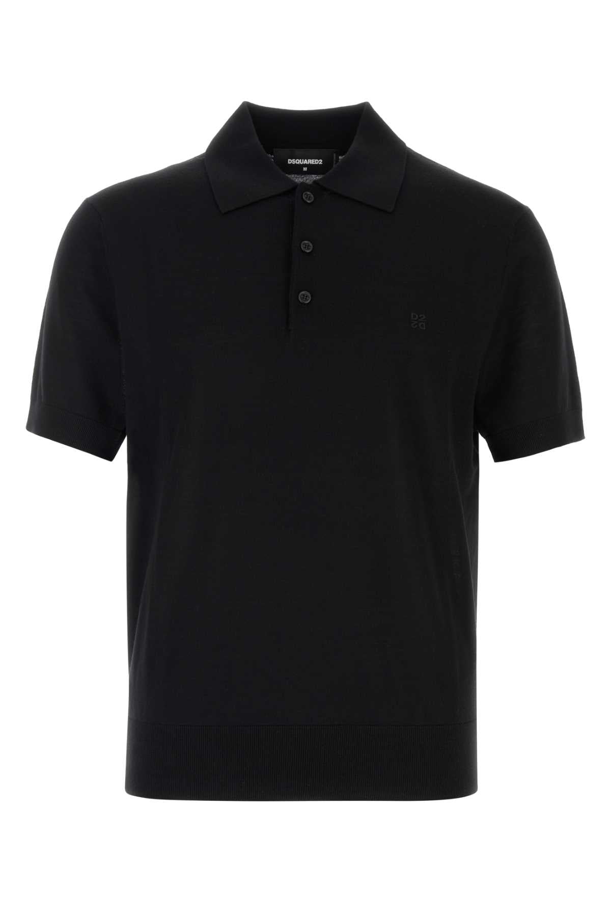 Dsquared2 Upside Polo Shirt — Black