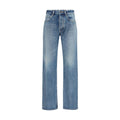 Balenciaga Straight-Leg Denim Jeans — Blue