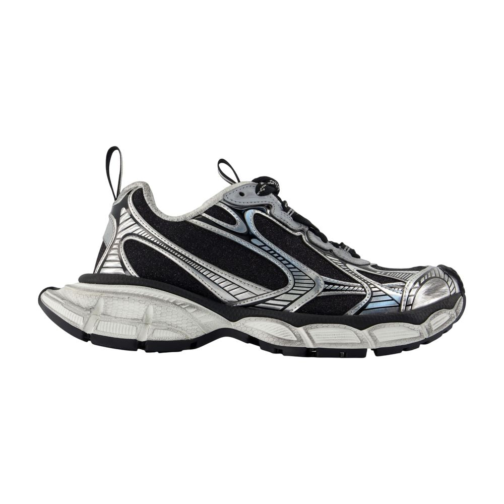 Balenciaga Color-Block Mesh & Synthetic Sneaker — Multicolor