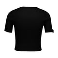 Courreges Ribbed Viscose T-Shirt — Black