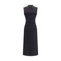 Maison Margiela Virgin Wool Midi Dress — Black